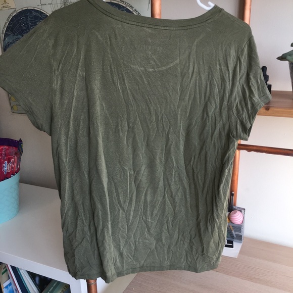 Olive green American Eagle short sleeve tee - Picture 2 of 5